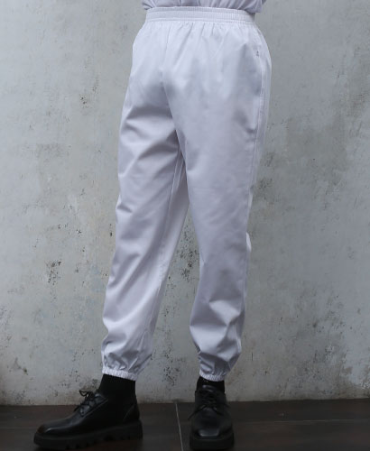 P-13-1  16수 백색 상하고무줄 바지  ㅡ(도톰한원단)남여공용 주머니없음