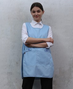 AP-939-1 소라 옆트임 원피스앞치마 (면혼방)