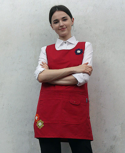 AP-380  빨강 코사지 앞치마