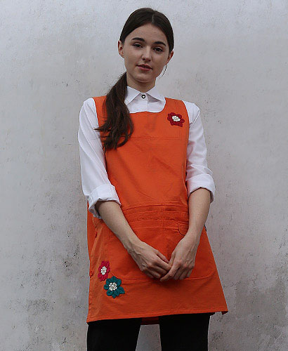 AP-378  오렌지 코사지 앞치마