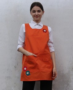 AP-378  오렌지 코사지 앞치마