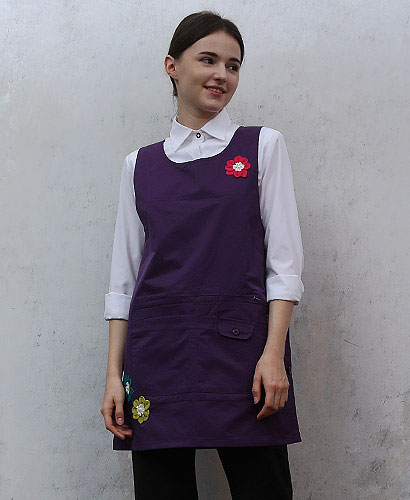 AP-376 보라 코사지 앞치마