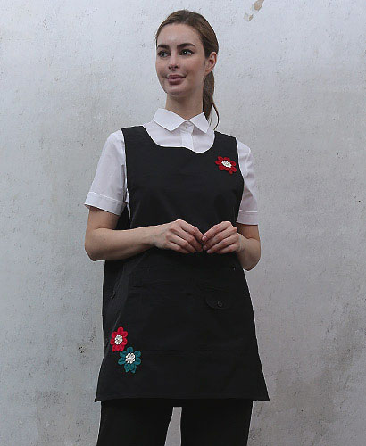 AP-375  검정 코사지 앞치마