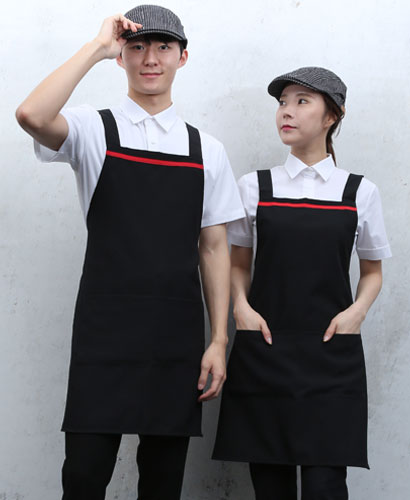 AP-411 X형 블랙 가슴 띠 포인트