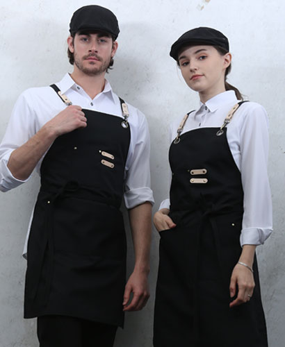 AP-333 검정 주머니 포인트 고급앞치마