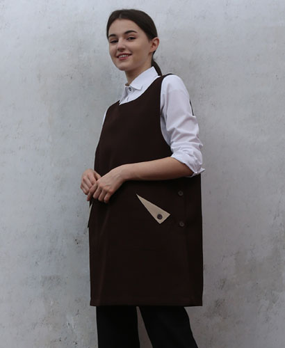 AP-6514 커피 삼각주머니포인트 원피스