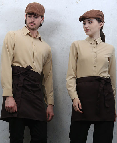 ★ 국내맞춤 오렌지카라 --칠부----  왼가슴 주머니 없음