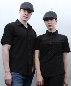 Y-915 NEW 블랙 반팔 셔츠ㅡㅡㅡㅡ (남녀공용)