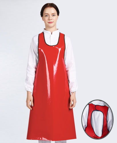 AP-327 어깨형 방수앞치마[중]ㅡㅡㅡ빨강색