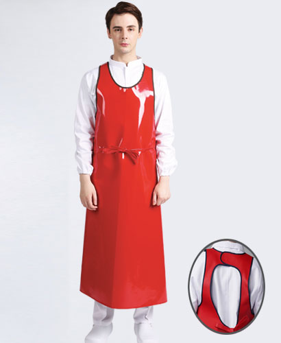 AP-433 어깨형 방수앞치마[특대]ㅡㅡㅡ빨강