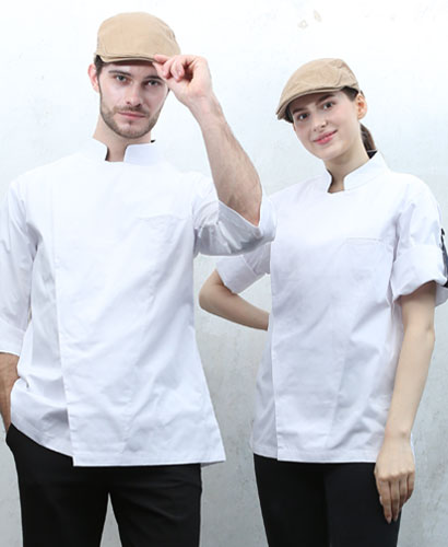 KO-704-2 유니크 7부 롤업 소매 ㅡㅡㅡㅡ (화이트) (322) (칠부/반팔겸용)