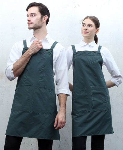AP-686 그린 스틸스냅 H형앞치마 [CSH]