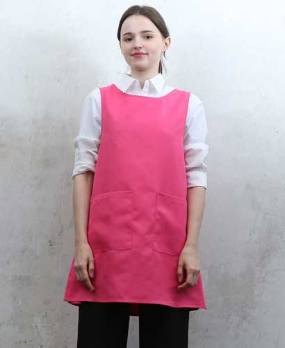 AP-863-1 무지 옆단추 핫핑크 원피스ㅡ[특대있음]