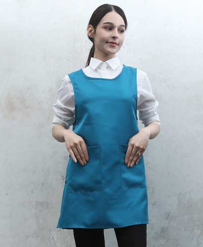 AP-999  비취색 무지원피스앞치마＃ㅡㅡ[특대있음]
