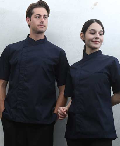 KO-190S-4 히든 크로스넥 네이비 반팔ㅡㅡ (겨드랑이/등판 쿨메시)