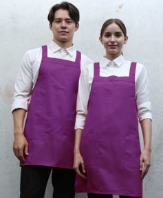 AP-523 퍼플 기본 뒤H형 폴리 앞치마