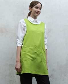 AP-748-1 파스텔연두 무지원피스앞치마＃ㅡㅡ[특대있음]