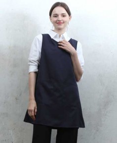 AP-750-1  곤색 무지원피스앞치마＃ㅡ[특대있음]