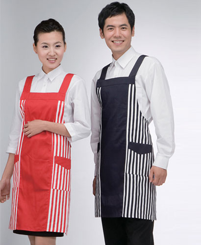 AP-06 옆줄무늬배색 앞치마