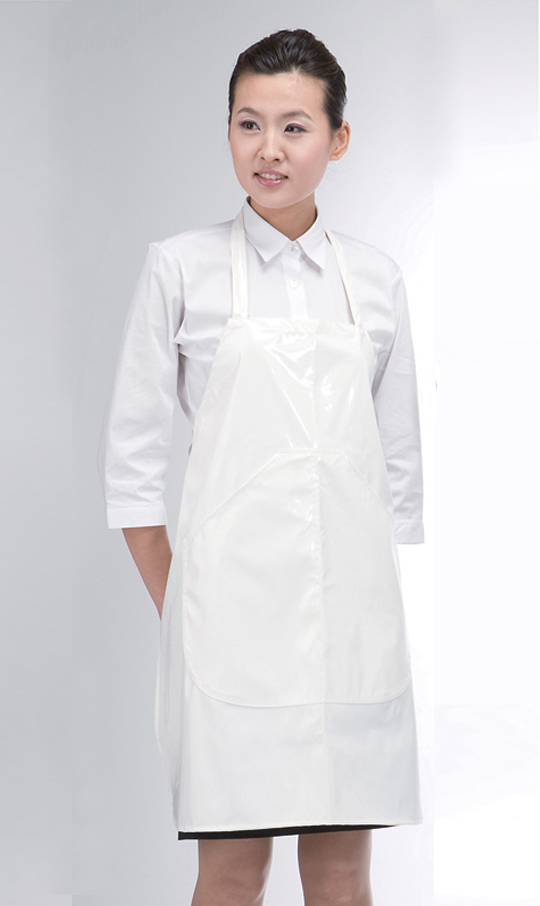 AP-151 흰색 단면방수 앞치마ㅡㅡㅡㅡ목걸이형