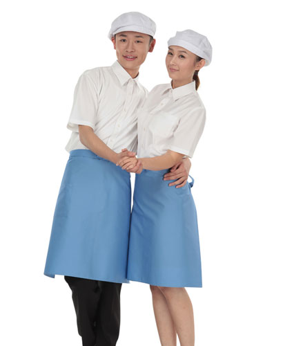 AP-229 하늘색 허리중 앞치마(37)