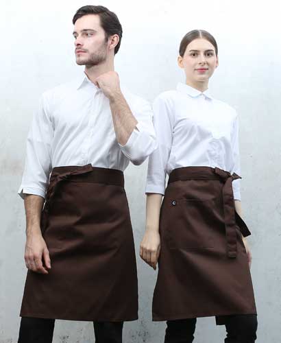 AP-302 갈색 허리중 앞치마(37)