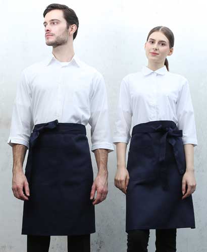 AP-303 곤색 허리중 앞치마(37)