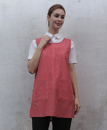 AP-732 파스텔 적색 보카시 원피스 ＃(특대있음)