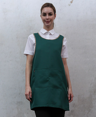 AP-933 녹색 원피스체크바이어스