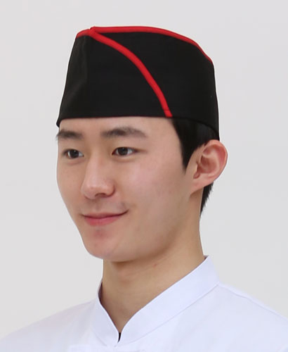 C-940 검정 적띠 위망사모 ㅡ(남녀공용)