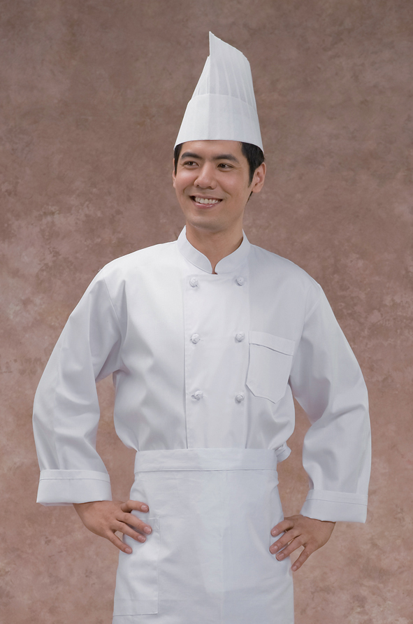 CO-20 클래식 100% 순면 긴팔조리복(20수/30수)