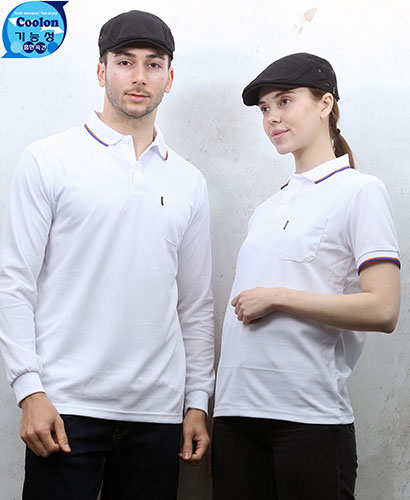 ▶T-11 백색 기능성 단체복◀ㅡㅡㅡㅡ(주머니있음)