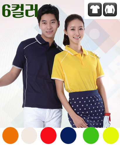 ▶T-2 69 긴팔/반팔 기능성 파이핑 ◀ㅡㅡ(6가지 컬러)