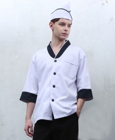 HA-601 남 곤색단 한복형 칠부