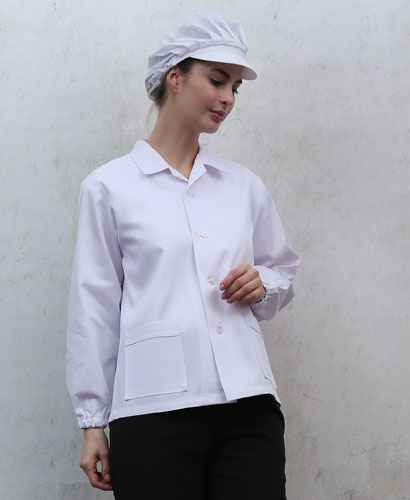 HA-27 백색 여성 기본위생복 ㅡㅡㅡㅡ 소매밴드형