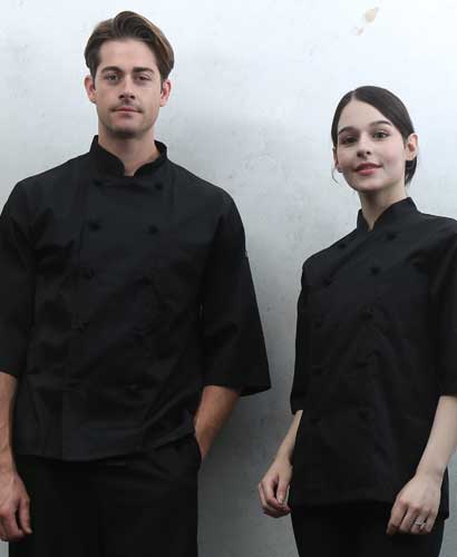 KO-161-2  검정 칠부쿡복ㅡㅡㅡㅡㅡㅡ (32수 면혼방)