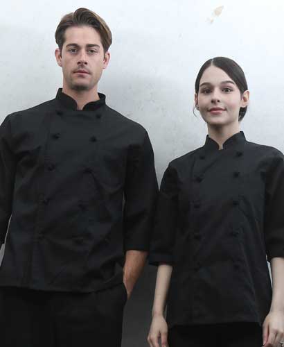 KO-161-2  검정 칠부쿡복ㅡㅡㅡㅡㅡㅡ (32수 면혼방)