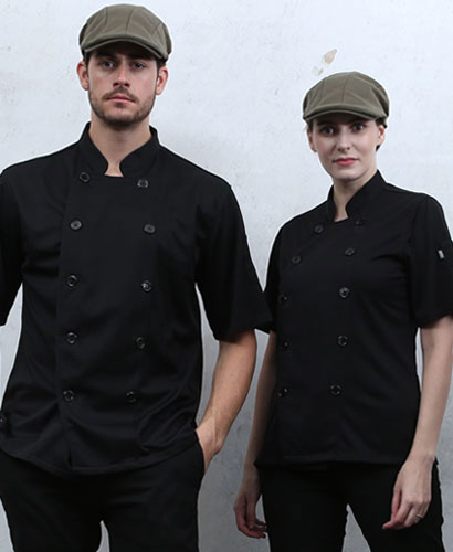 KO-124 반팔 검정 올 기능성 쿡복