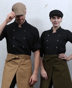 KO-128 검정 기능성 이중소매 스넵 반팔 칠부겸용- (겨드랑이/등판 쿨메시)