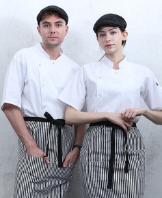 KO-137 반팔 백색 싱글단추 스넵ㅡㅡ (겨드랑이/등판 쿨메시)