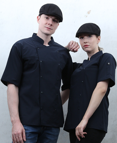 KO-210-2 반팔 네이비 매트 더블단추ㅡㅡㅡ ★ 생활방수 (기능성원단)