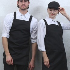 SA-525 검정 기본 폴리 앞치마