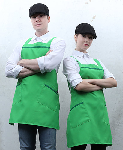 SA-545 연두 녹색띠 앞치마(48)