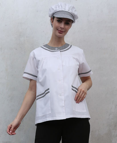 HA-96 체크라운드 반팔 ((검정체크))