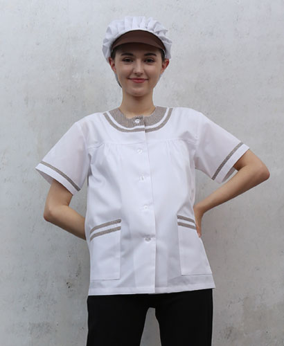 HA-95 체크라운드 반팔((갈색체크))