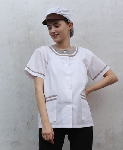 HA-95 체크라운드 반팔((갈색체크))