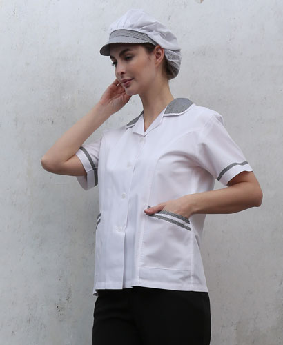 HA-94 체크카라 반팔 ((검정체크))