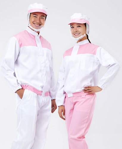 W-08-1 핑크배색차이나 상의