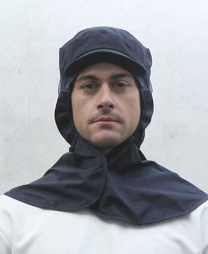 C-347 네이비 어깨덮힘 둥근형 식품모자  ㅡㅡ(남녀공용)