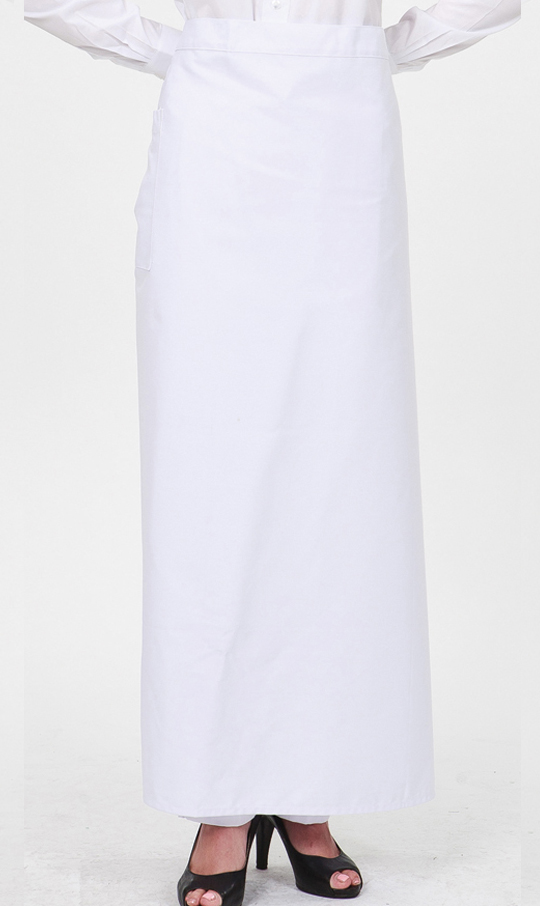 AP-251 흰색 롱허리앞치마